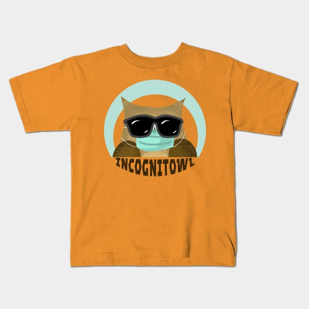 Incognitowl Kids T-Shirt by Purrfect Corner